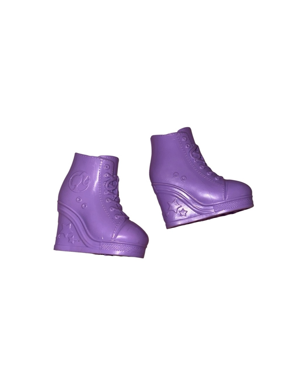Large purple Barbie shoes